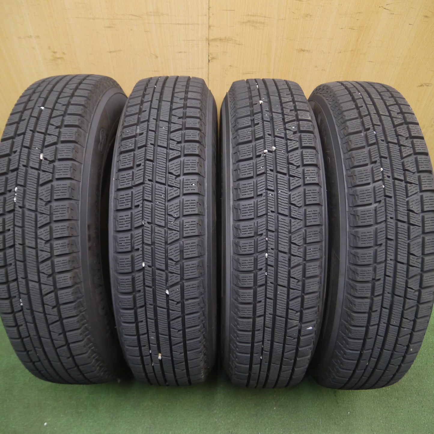 *送料無料*バリ溝！20年！9.5分以上★トヨタ パッソ 純正 スチール 155/80R13 スタッドレス ヨコハマ アイスガード iG50 プラス PCD100/4H★3101602Hス