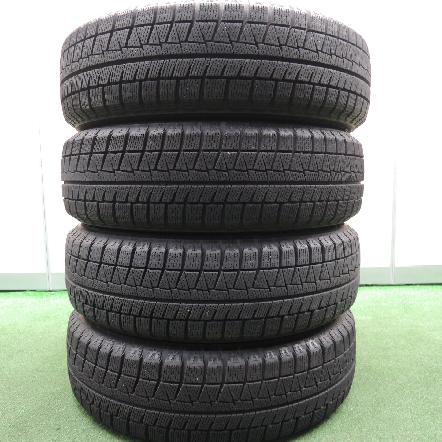 *送料無料*4本価格★ホンダ N-WGN 純正 ENKEI 155/65R14 スタッドレス ブリヂストン REVO GZ 14インチ エンケイ PCD100/4H★3120209HAス