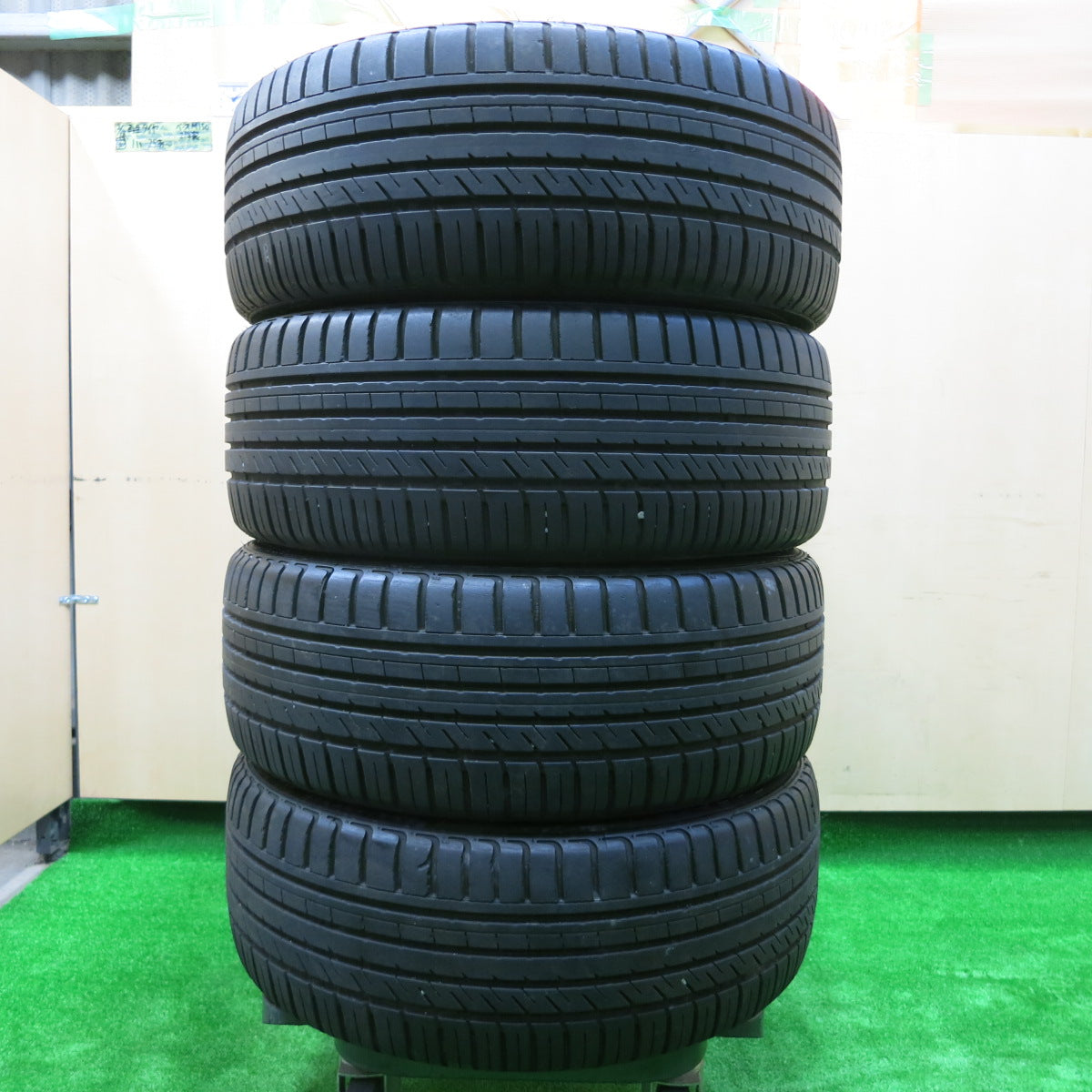 *送料無料*バリ溝！キレイ！8.5分★WORK EMOTION D9R 205/45R17 サフィーロ SF5000 ワーク エモーション PCD100/4H★3110104イノ