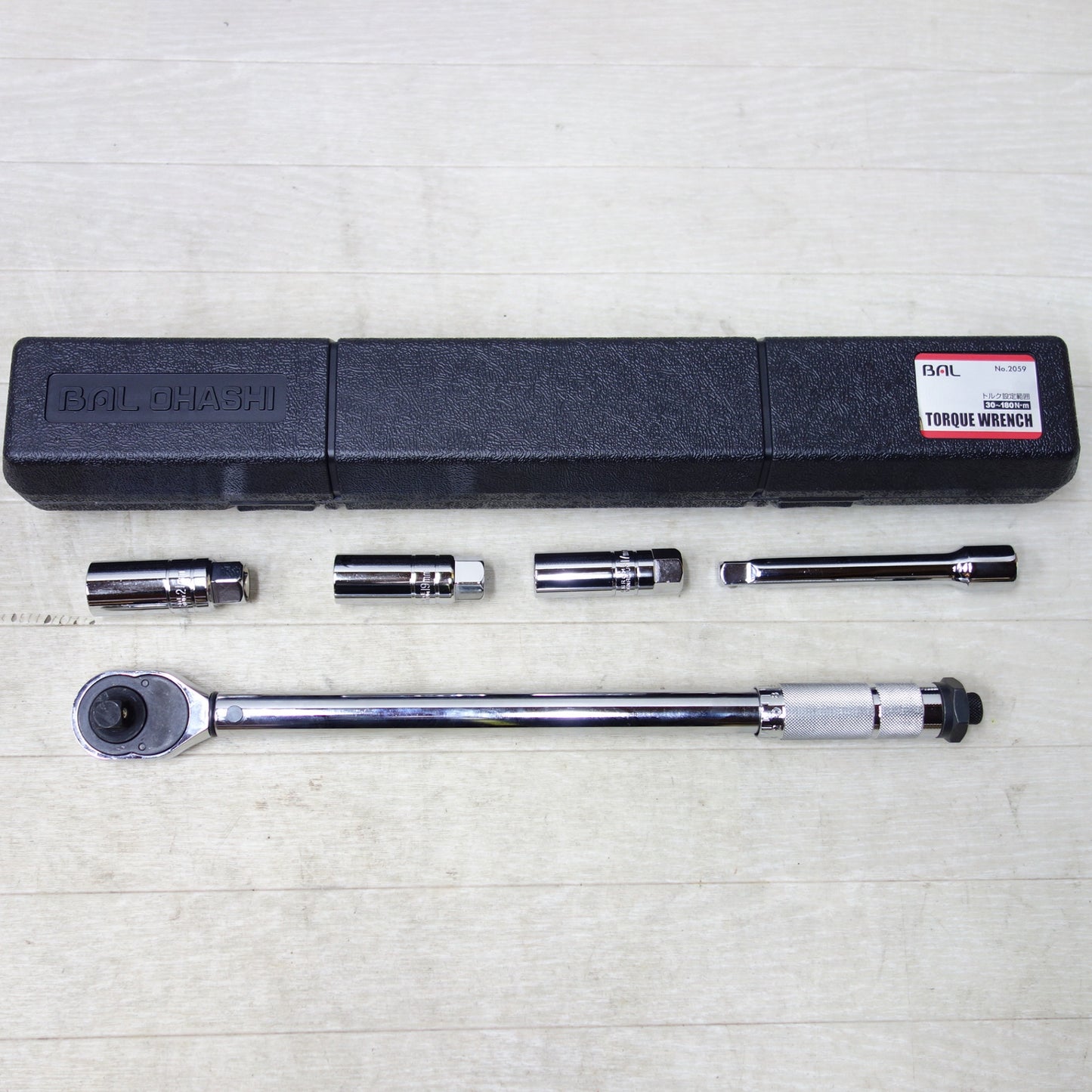 [送料無料] 美品◆BAL 大橋産業 プリセット型 トルクレンチ No.2059 トルク設定範囲30～180N・m ハンドツール 工具◆