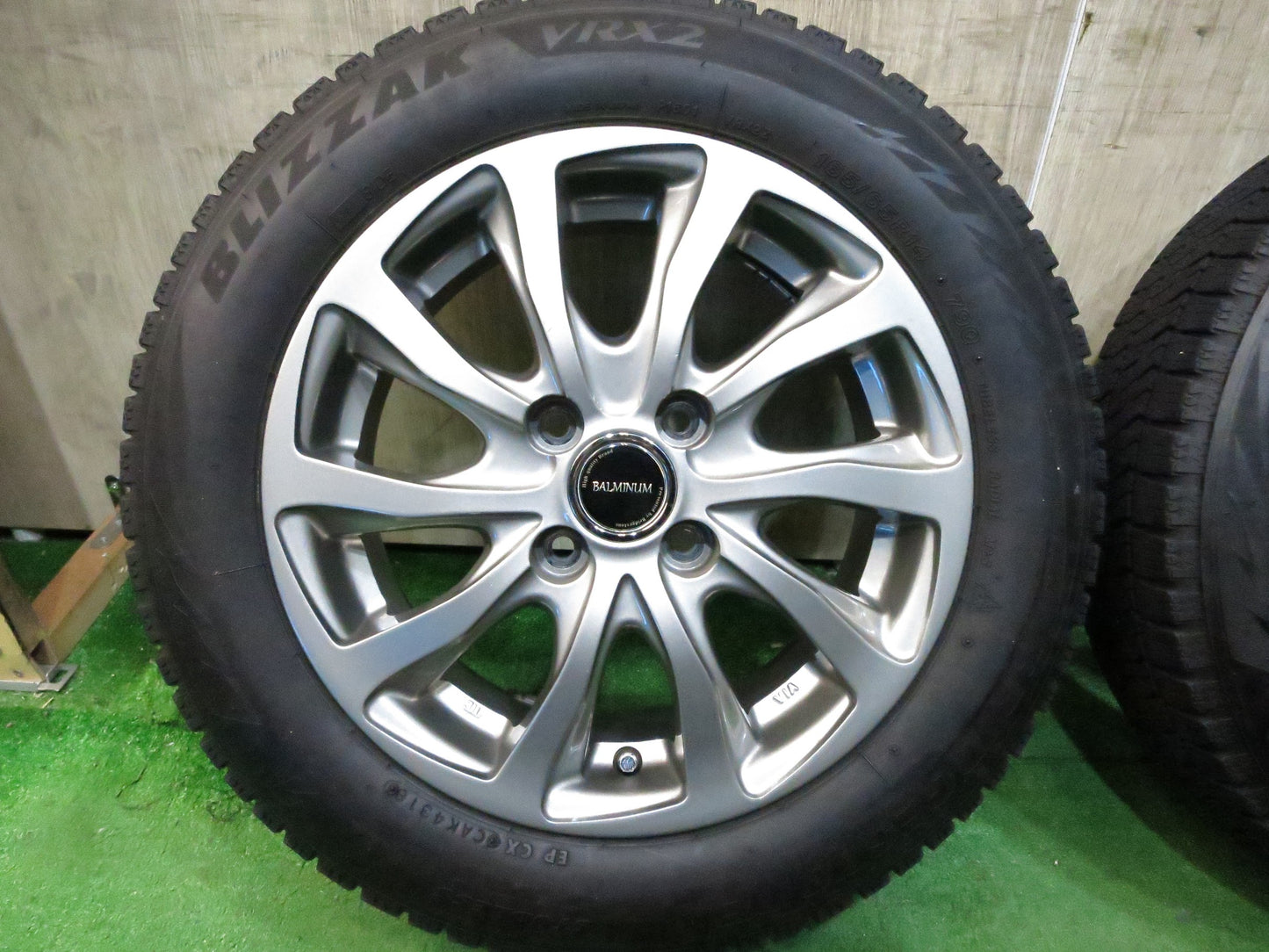 [送料無料]4本価格★★スタッドレス 165/65R14 ブリヂストン ブリザック VRX2 BALMINUM バルミナ 14インチ PCD100/4H★3011803Hス