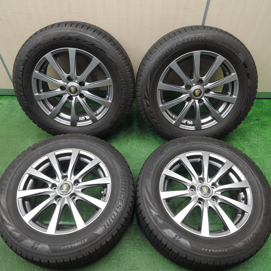 *送料無料*バリ溝!キレイ!9.5分★スタッドレス 215/60R16 ブリヂストン ブリザック VRX2 MANARAY SPORT 16インチ PCD114.3/5H★4010202HAス