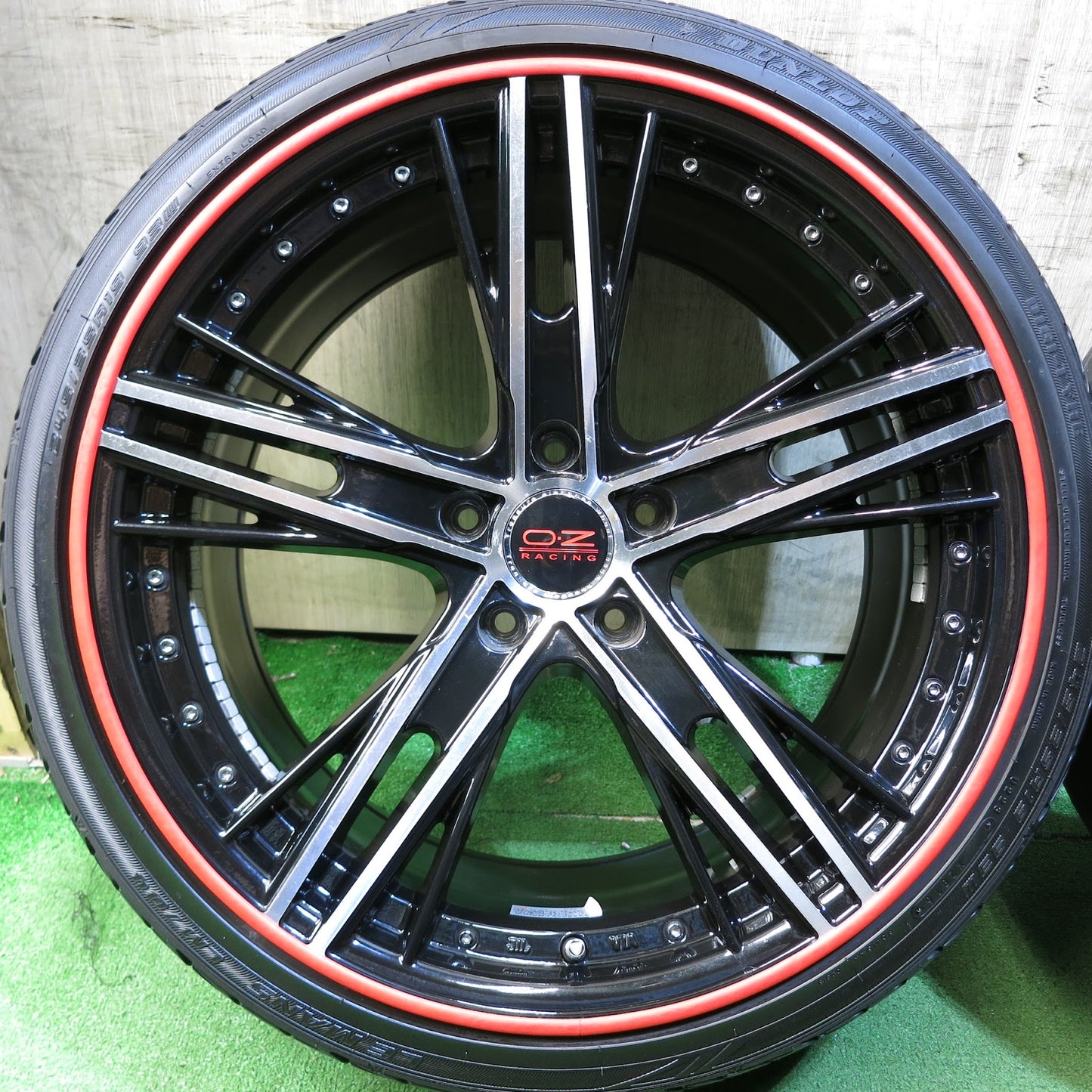 [送料無料]4本★Lxryhanes agreeser AG-014 OZ 225/40R19 245/35R19 ラグジーヘインズ アグレッサー ダンロップ LE MANS LM704 19インチ PCD14.3/5H★3032711Hノ