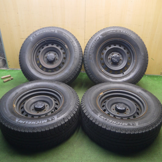 *送料無料*バリ溝!9.5分★トヨタ FJクルーザー 純正 スチール 265/70R17 スタッドレス ミシュラン LATITUDE X-ICE XI2 PCD139.7/6H★3122604Hス