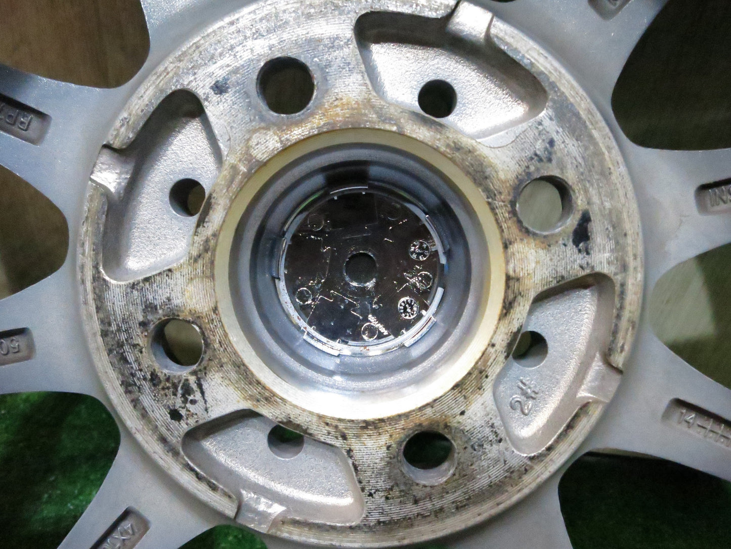 [送料無料]バリ溝！19年！綺麗！9.5分★スタッドレス 165/70R14 ヨコハマ アイスガード iG50 プラス WAREN HOTSTUFF ヴァーレン 14インチ PCD100/4H★3020710Hス