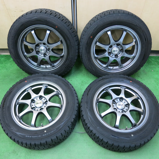 [送料無料]バリ溝！キレイ！9.5分★スタッドレス 205/60R16 ダンロップ ウインターマックス WM01 LCZ 社外 アルミ 16インチ PCD114.3/5H★3072801ヒス