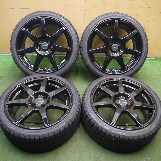 *送料無料*バリ溝!20年!ほぼ10分★フィアット 等 TECMAG 205/40R17 スタッドレス ヨコハマ アイスガード iG60 テクマグ 17インチ PCD98/4H★4011203Hス