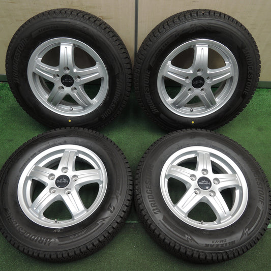 *送料無料* バリ溝!23年!キレイ!ほぼ10分★スタッドレス 175/80R15 ブリヂストン ブリザック DM-V3 Granverd グランヴァード 15インチ PCD114.3/5H★4022304HAス