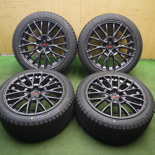 *送料無料*超バリ溝！9.5分以上★スバル WRX STi 純正 ENKEI 245/40R18 スタッドレス ダンロップ ウインターマックス WM02 エンケイ PCD114.3/5H★4011907Hス