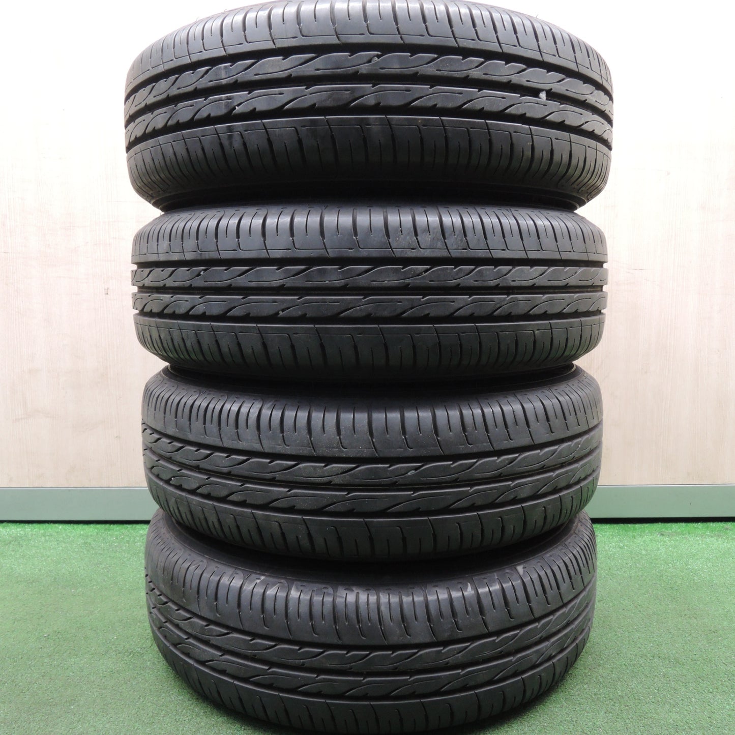 *送料無料* バリ溝！9.5分★トヨタ シエンタ 純正 スチール 175/70R14 ダンロップ エナセーブ EC203 14インチ PCD100/4H★4022508HAノ