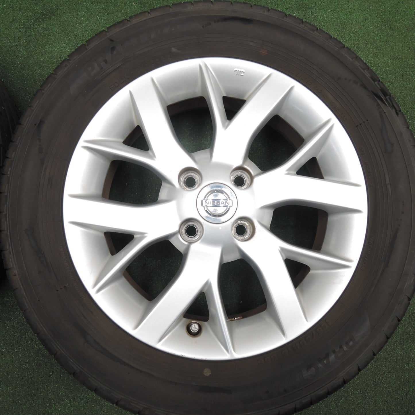 *送料無料* バリ溝！22年！9.5分★日産 E12 ノート 純正 185/65R15 プラクティバ PRACTIVA 15インチ PCD100/4H★4022302HAノ