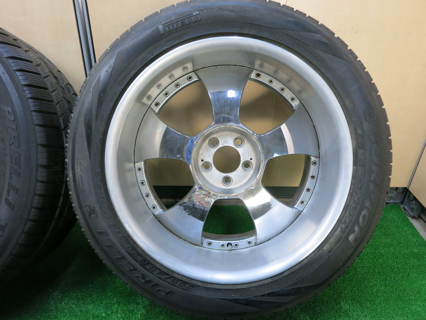 [送料無料]4本価格 超深リム★FABULOUS PROFOUND 295/45R20 スタッドレス ファブレス プロファンド ピレリ スコーピオン ICE&SNOW PCD112/5H★3031102ヒノ