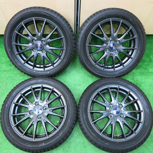 *送料無料*バリ溝！21年！キレイ！ほぼ10分★スタッドレス 165/55R15 ヨコハマ アイスガード iG60 VELVA SPORTZ ヴェルヴァ 15インチ PCD100/4H★3111709イス