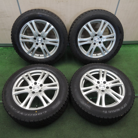 *送料無料* 超バリ溝!キレイ!9.5分以上★スタッドレス 215/60R17 グッドイヤー アイスナビ6 Exceeder エクシーダー 17インチ PCD114.3/5H★4030603TNス