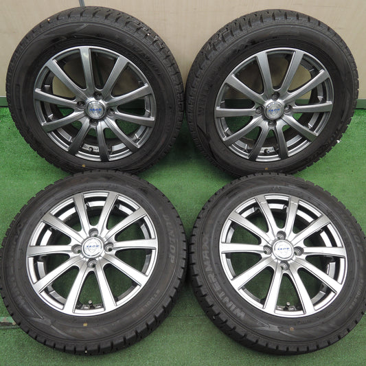 *送料無料*バリ溝!21年!9.5分★スタッドレス 175/65R15 ダンロップ ウインターマックス WM02 ZACK JP-110 MONZA 15インチ PCD100/4H★3122320HAス