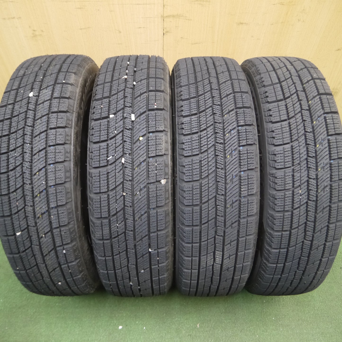 *送料無料*バリ溝！22年！キレイ！ほぼ10分★スタッドレス 155/65R14 ナンカン アイスアクティバ AW-1 Fang ファング 14インチ PCD100/4H★3102503Hス