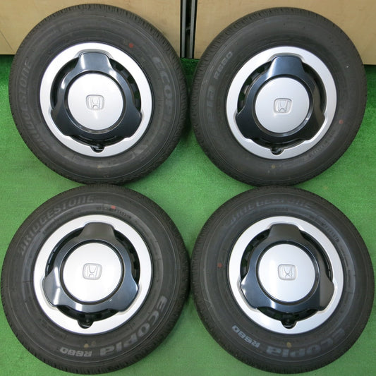 *送料無料*新車外し!21年★ホンダ N-VAN 純正 スチール 145/80R12 80/78N ブリヂストン エコピア R680 12インチ Nバン PCD100/4H★4013109イノ