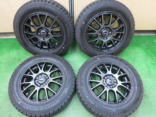[送料無料]バリ溝！20年！綺麗！9.5分以上★スタッドレス 175/65R14 ダンロップ ウインターマックスWM02 Mistiere ミスティーレ 14インチ PCD100/4H★3021505ヒス