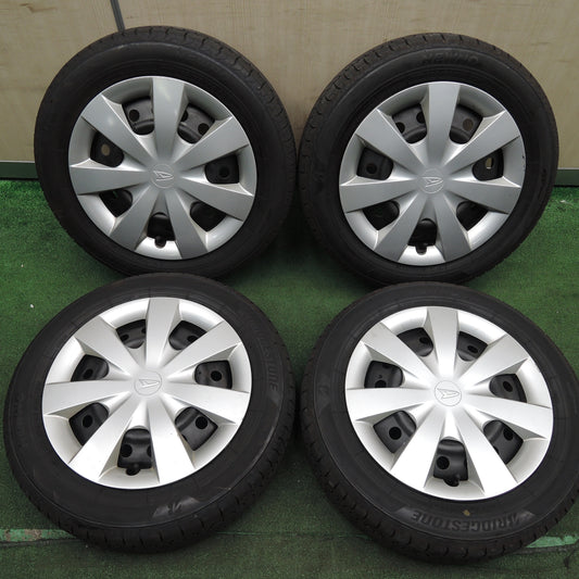*送料無料* バリ溝!23年!8.5分★ダイハツ ミライース 純正 スチール 155/65R14 ブリヂストン NEWNO エコピア 14インチ PCD100/4H★4021720HAノ