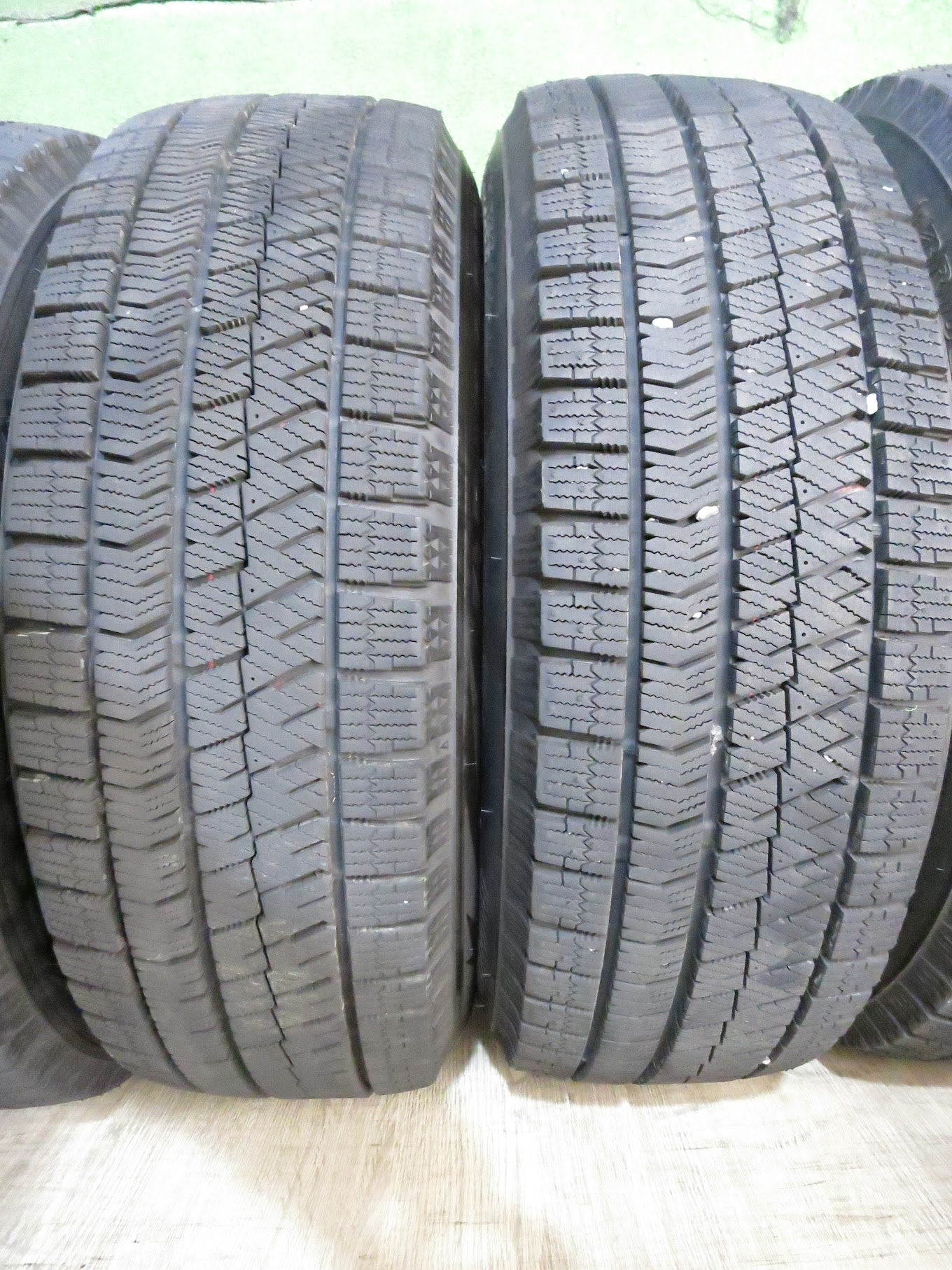 [送料無料]バリ溝！21年！キレイ！ほぼ10分★スタッドレス 195/65R15 ブリヂストン ブリザック VRX2 ZACK JP-110 MONZA ザック 15インチ PCD100/5H★3011108Hス