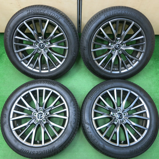 *送料無料* センサー付!バリ溝!23年!キレイ!9.5分★レクサス RX450 Fスポーツ 純正 235/55R20 ブリヂストン アレンザ 001 PCD114.3/5H★4021503イノ