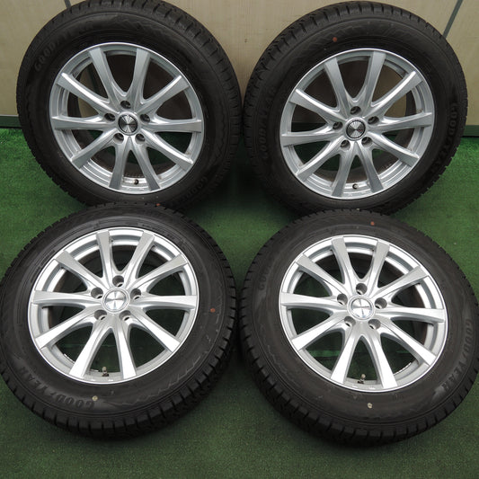 *送料無料*バリ溝!21年!キレイ!9.5分以上★スタッドレス 215/60R17 グッドイヤー アイスナビ8 ravrion RS01 ラブリオン 17インチ PCD114.3/5H★3123002HAス