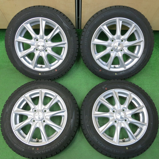*送料無料* 超バリ溝!22年!キレイ!ほぼ10分★スタッドレス 155/65R14 ダンロップ ウインターマックス WM02 DUFACT デュファクト 14インチ PCD100/4H★4020905イス