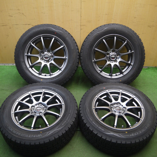 *送料無料*バリ溝！キレイ！9.5分以上★プリウス等 195/65R15 スタッドレス ダンロップ ウインターマックス WM01 SCHNEIDER シュナイダー 15インチ PCD100/5H★3121202Hス