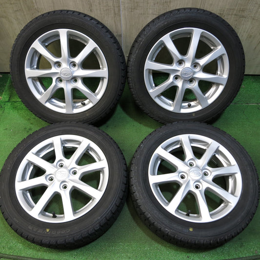[送料無料]4本価格★スバル タント ムーブ 等 純正 155/65R14 スタッドレス グッドイヤー アイスナビ ZEA 14インチ PCD100/4H★3052313Hス