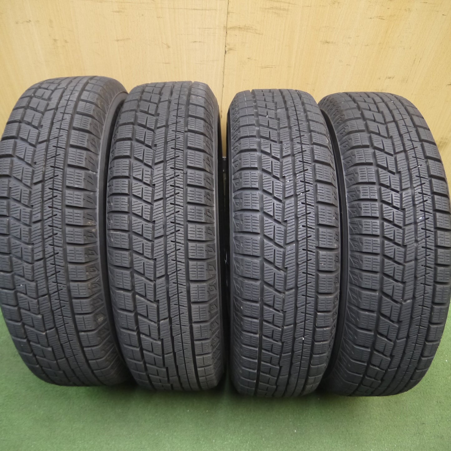 *送料無料*超バリ溝！21年！キレイ！9.5分以上★スタッドレス 155/65R13 ヨコハマ アイスガード iG60 Fang ファング 13インチ PCD100/4H★3121204Hス