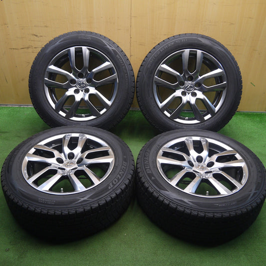 [送料無料]バリ溝！19年！キレイ！9分★レクサス NX バージョンL 純正 225/60R18 スタッドレス ダンロップ ウインターマックス SJ8 PCD114.3/5H★3071701KKス