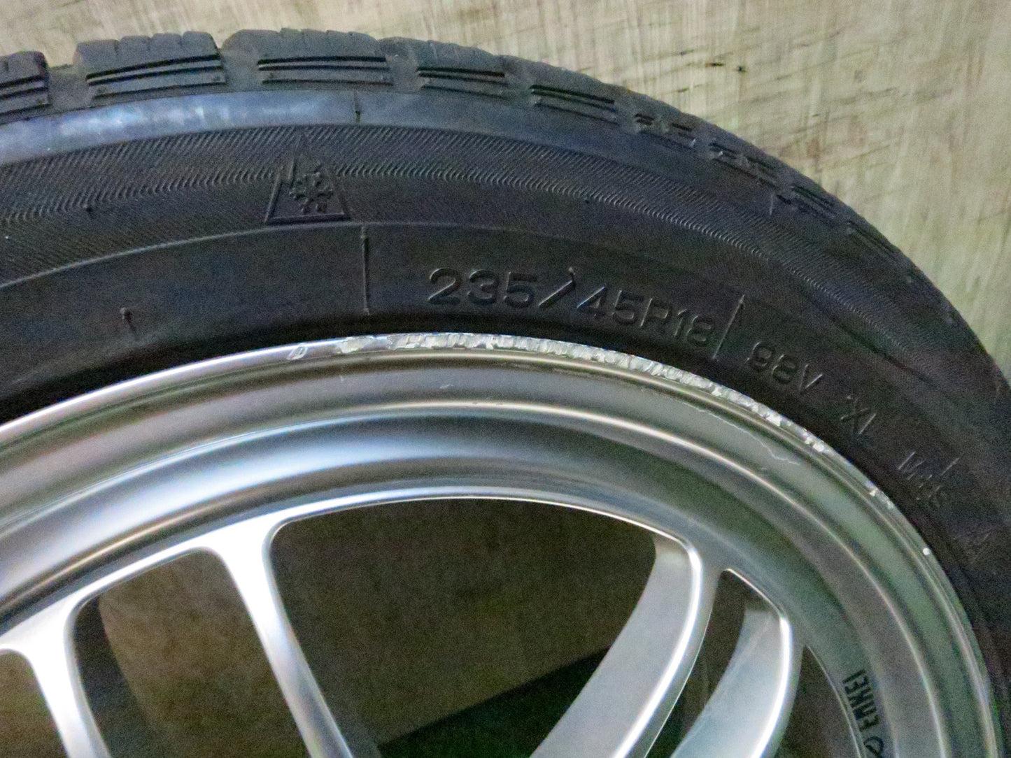 [送料無料]4本価格★RPF1 Racing ENKEI 235/45R18 スタッドレス ナンカン NK SNOW SV-2 エンケイ 18インチ PCD114.3/5H★3031009Hス