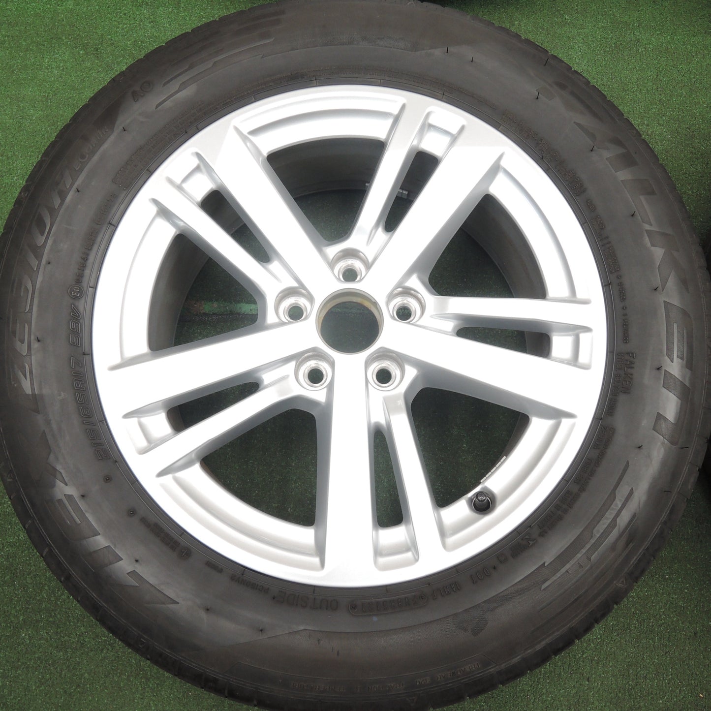 *送料無料* キレイ！21年★アウディ Q3 純正 215/65R17 ファルケン ZIEX ZE310A ECORUN AO PCD112/5H★4030206HAノ