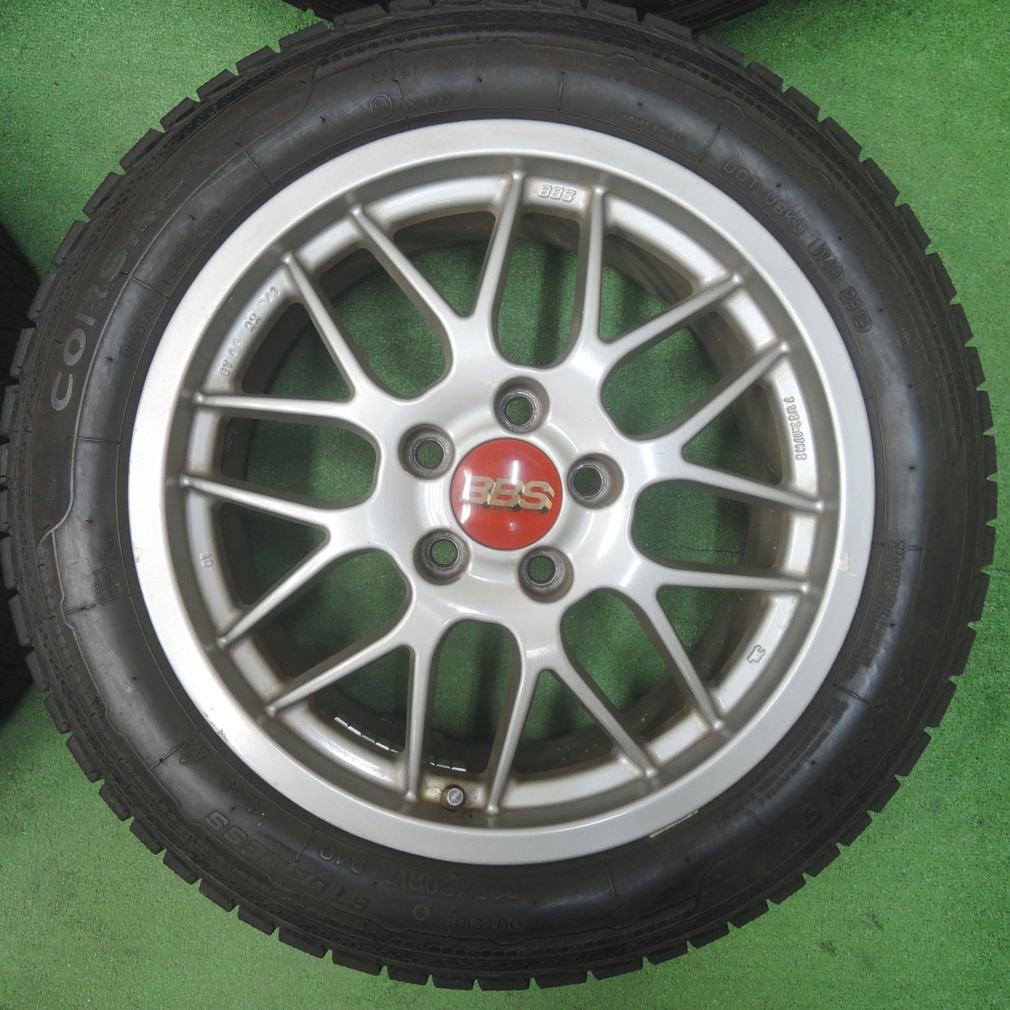 [送料無料]バリ溝！9.5分★BBS RX243 225/50R17 スタッドレス NAMKANG CORSAFA ナンカン 17インチ PCD114.3/5H★4010904SYス