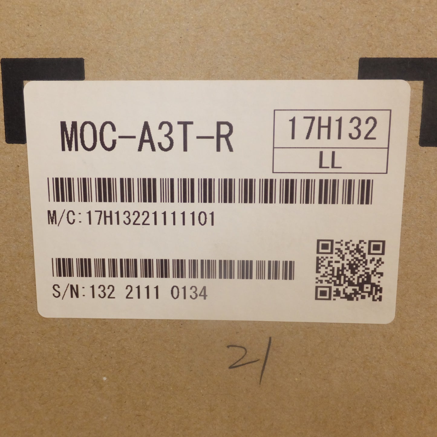 [送料無料]未使用★三菱 MITSUBISHI 2021年製 保護継電器 過電流継電器 MOC-A3T-R★