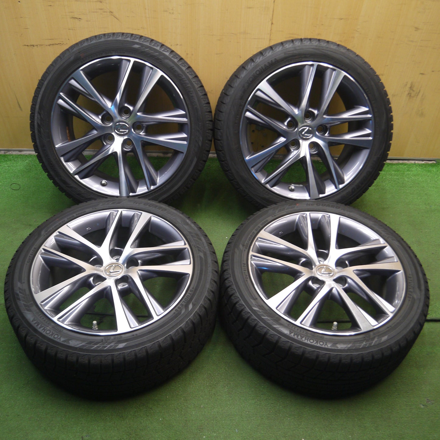 *送料無料*バリ溝！21年！ほぼ10分★レクサス IS300h バージョンL 純正 225/45R17 スタッドレス ヨコハマ アイスガード iG70 PCD114.3/5H★3112501KAス