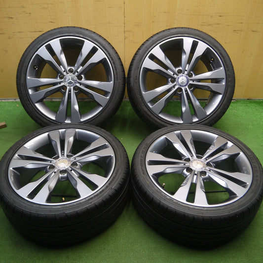 *送料無料* バリ溝!キレイ!ほぼ10分★ベンツ Cクラス W205 C205 純正 225/40R18 ジョイロード SPORT RX6 18インチ PCD112/5H★4022107Hノ