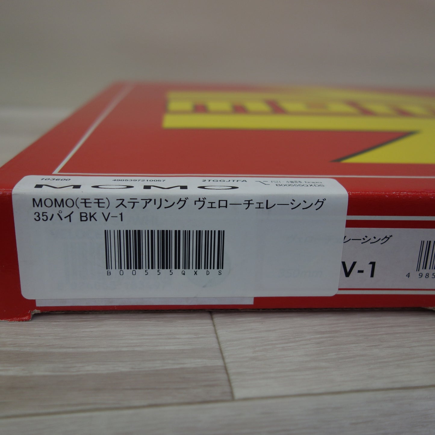 [送料無料] 美品☆MOMO モモ ステアリング ハンドル ヴェローチェ レーシング 35パイ BK V-1☆