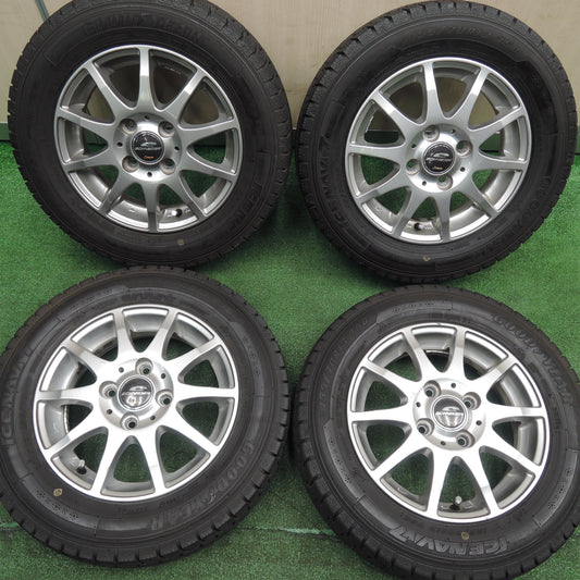 *送料無料*バリ溝！20年！8.5分★スタッドレス 155/70R13 グッドイヤー アイスナビ7 SCHNEIDER シュナイダー 13インチ PCD100/4H★3110804TNス