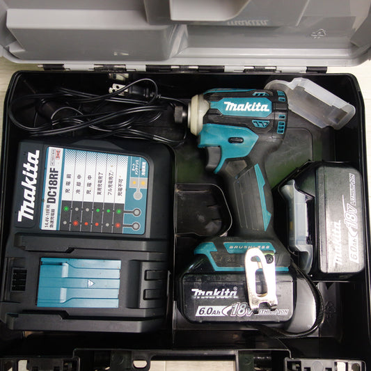 *送料無料*バッテリー2個！付属品付き☆マキタ 充電式 インパクトドライバ TD171D 電動 工具 6.0Ah 18V 充電器 DC18RF☆