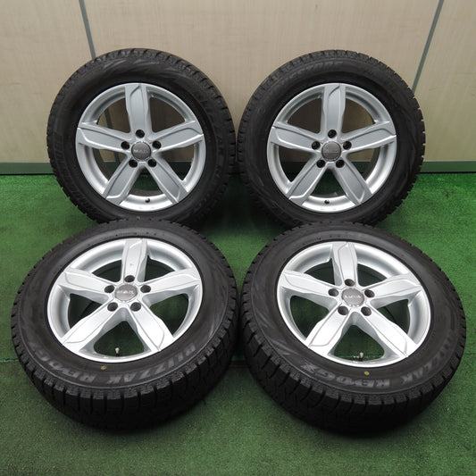 *送料無料* バリ溝!9.5分以上★ベンツ アウディ等 MAK 225/55R16 スタッドレス ブリヂストン ブリザック REVO GZ 16インチ PCD112/5H★4022801NJス