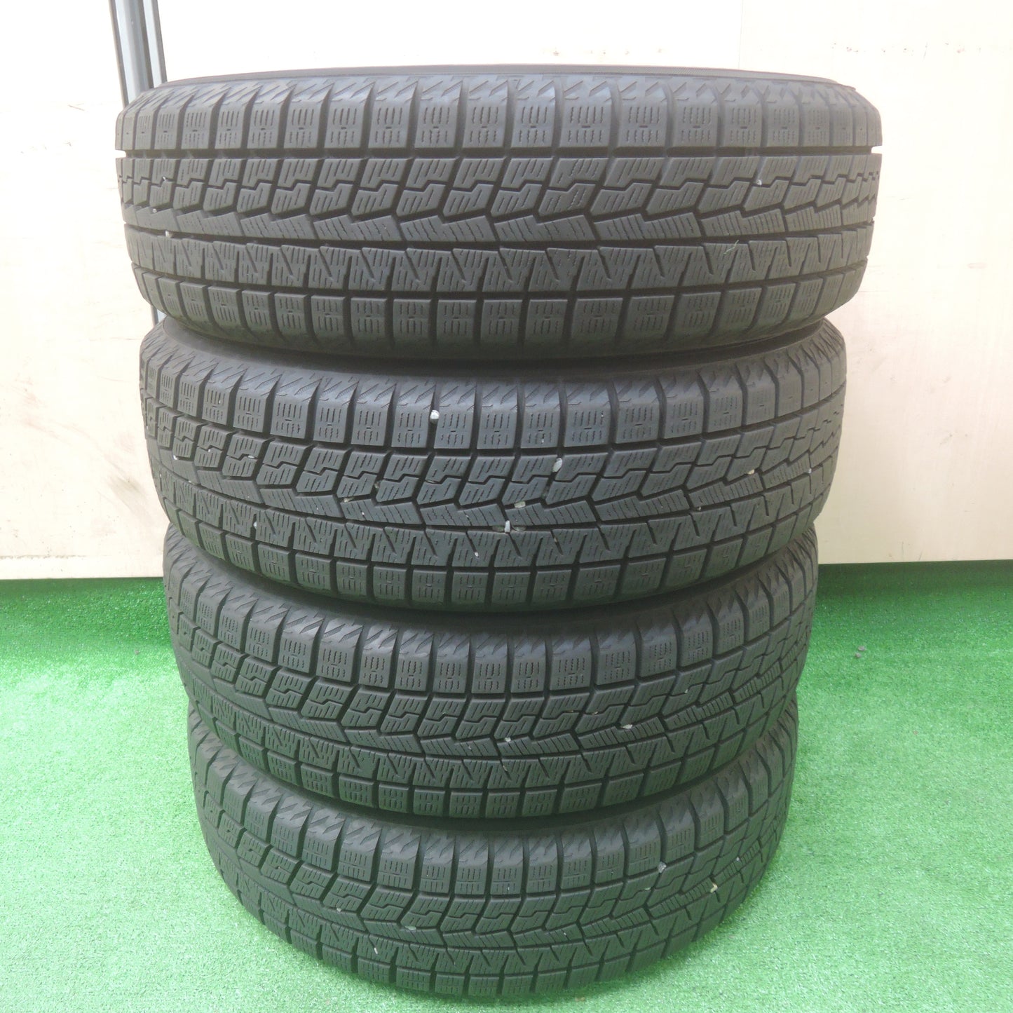*送料無料*バリ溝！21年！キレイ！9.5分★スタッドレス 155/65R14 ヨコハマ アイスガード iG70 TOPRUN トップラン 14インチ PCD100/4H★3112809SYス