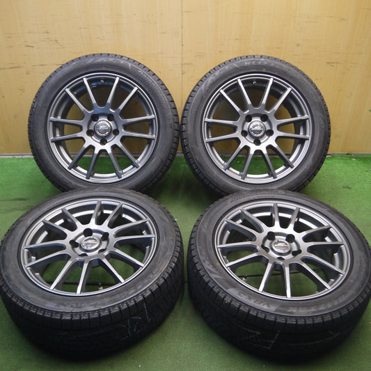 *送料無料*超バリ溝!21年!キレイ!ほぼ10分★スタッドレス 225/50R17 ブリヂストン ブリザック VRX3 SCHNEIDER シュナイダー 17インチ PCD114.3/5H★3122007Hス