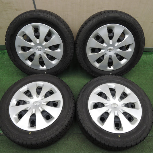 *送料無料* バリ溝！20年！キレイ！9分★トヨタ アクア 純正 スチール 175/65R15 スタッドレス グッドイヤー アイスナビ7 15インチ PCD100/4H★4022506HAス