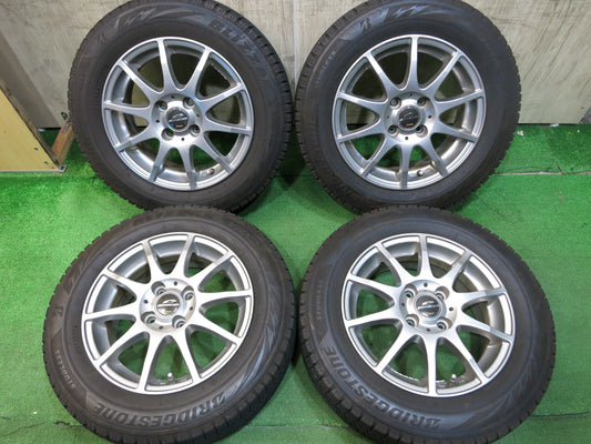 [送料無料]キレイ★スタッドレス 175/65R14 ブリヂストン ブリザック VRX2 SCHNEIDER ATECH シュナイダー 14インチ PCD100/4H★2110210Hス