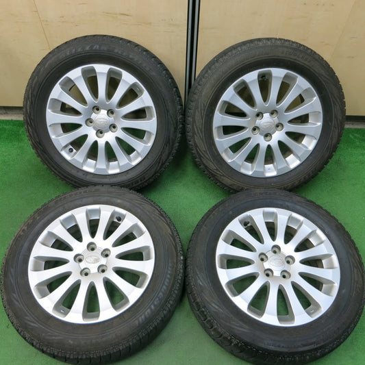 [送料無料]4本価格★スバル エクシーガ 純正 205/60R16 スタッドレス ブリヂストン ブリザック REVO GZ 16インチ PCD100/5H★3092105イス