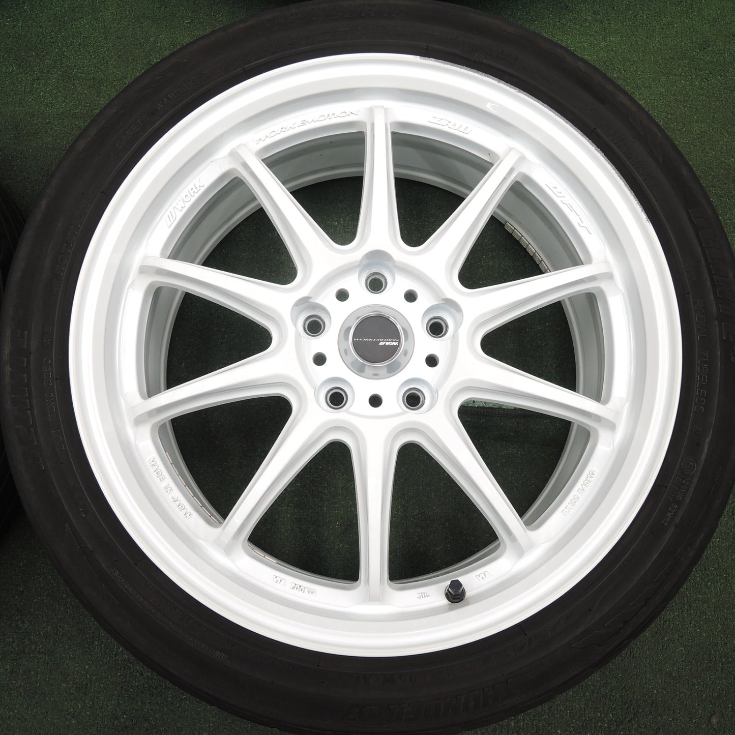 *送料無料* バリ溝！20年！8.5分★WORK EMOTION ZR10 WFT 225/45R18 デリンテ サンダー D7 ワークエモーション PCD114.3/5H★4030201HAノ