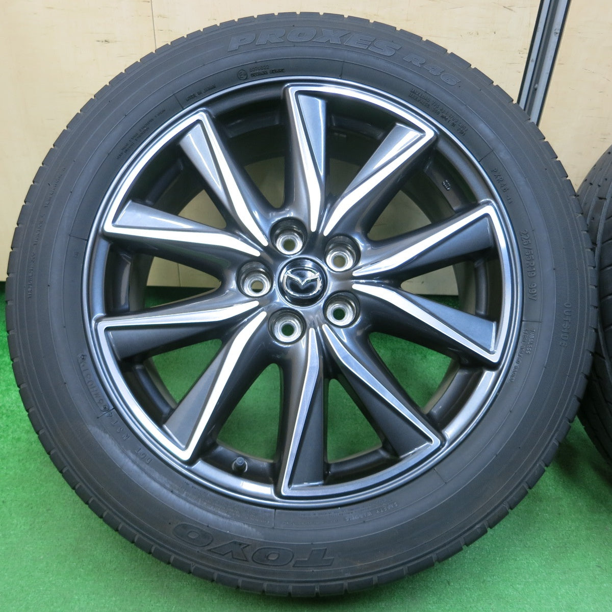 *送料無料* キレイ★マツダ CX-5 純正 225/55R19 トーヨー プロクセス R46 19インチ PCD114.3/5H★4021601イノ
