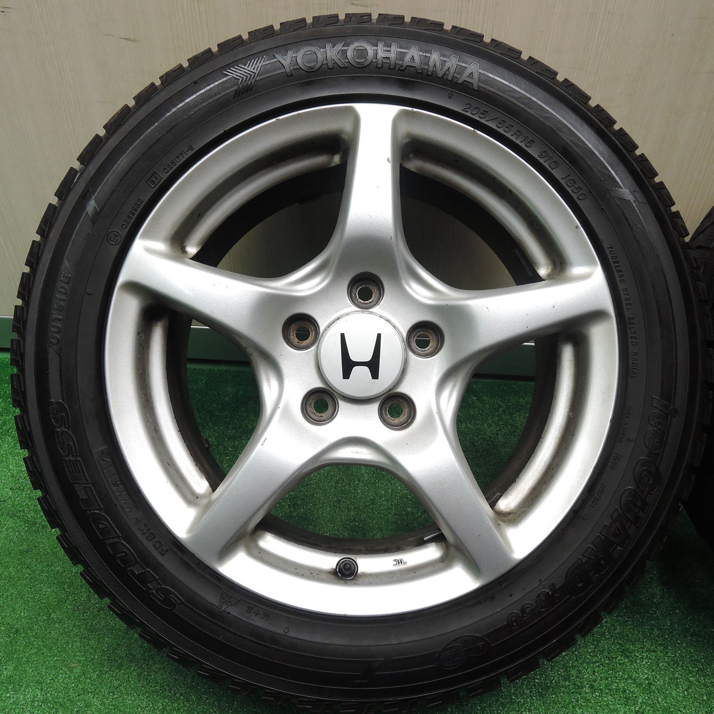[送料無料]4本価格★ホンダ S2000 純正 205/55R16 スタッドレス ヨコハマ アイスガード iG50 16インチ PCD114.3/5H★3081003NJス