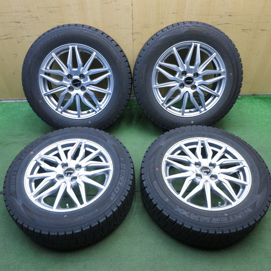 *送料無料* バリ溝!20年!キレイ!9.5分★スタッドレス 195/65R16 ダンロップ ウインターマックス WM02 AZANE JL 16インチ PCD100/4H★4020902KKス